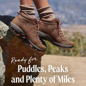 NEW Dansko Perrin Hiking Boots - Waterproof, Nubuck in morel For Women 825 8s4